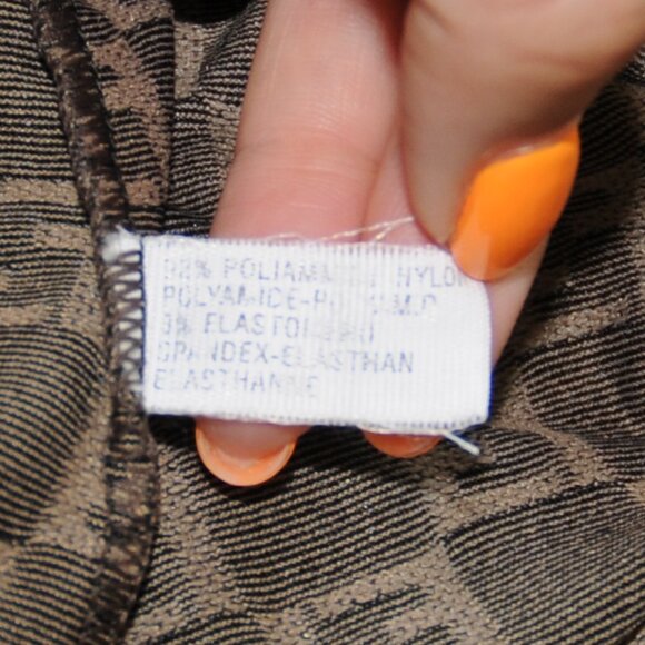 Vintage Fendi Zucca Monogram Stretch Knee-length Pencil Skirt - Picture 5 of 6